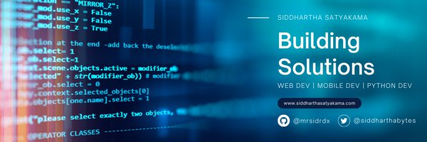 SiddharthaBytes Profile Banner