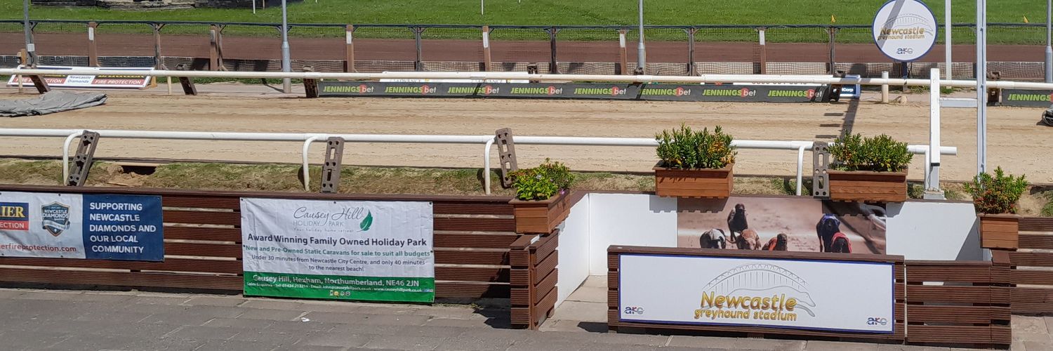 Newcastle Greyhound Stadium banner