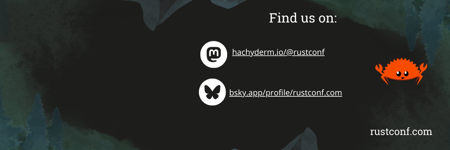 RustConf banner