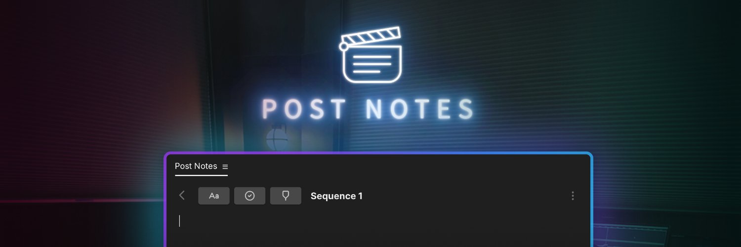 Post Notes banner