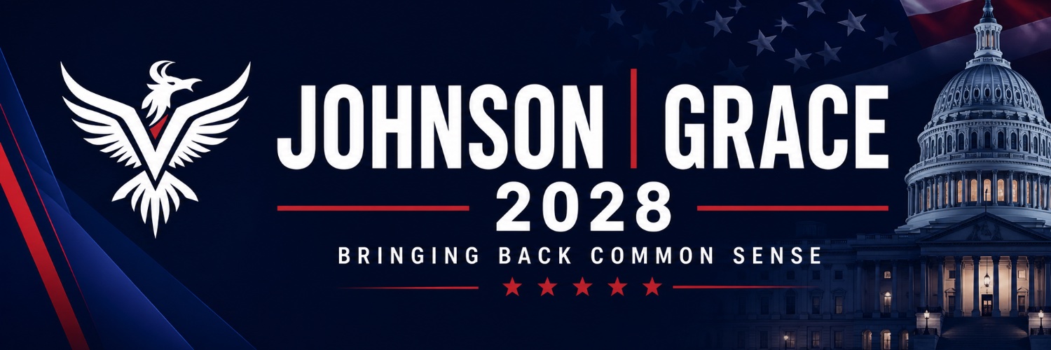 Barbara Ann Johnson For US President 2028 banner