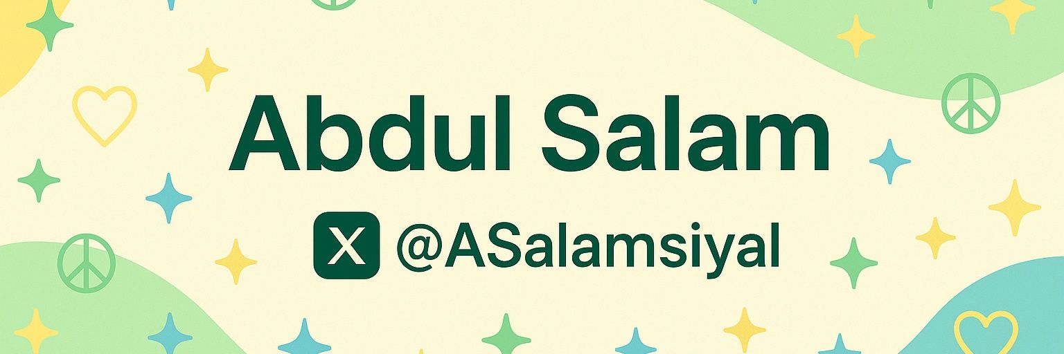 Abdul Salam banner