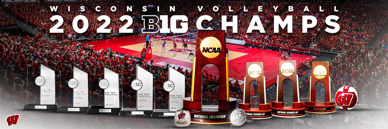Wisconsin Volleyball's banner