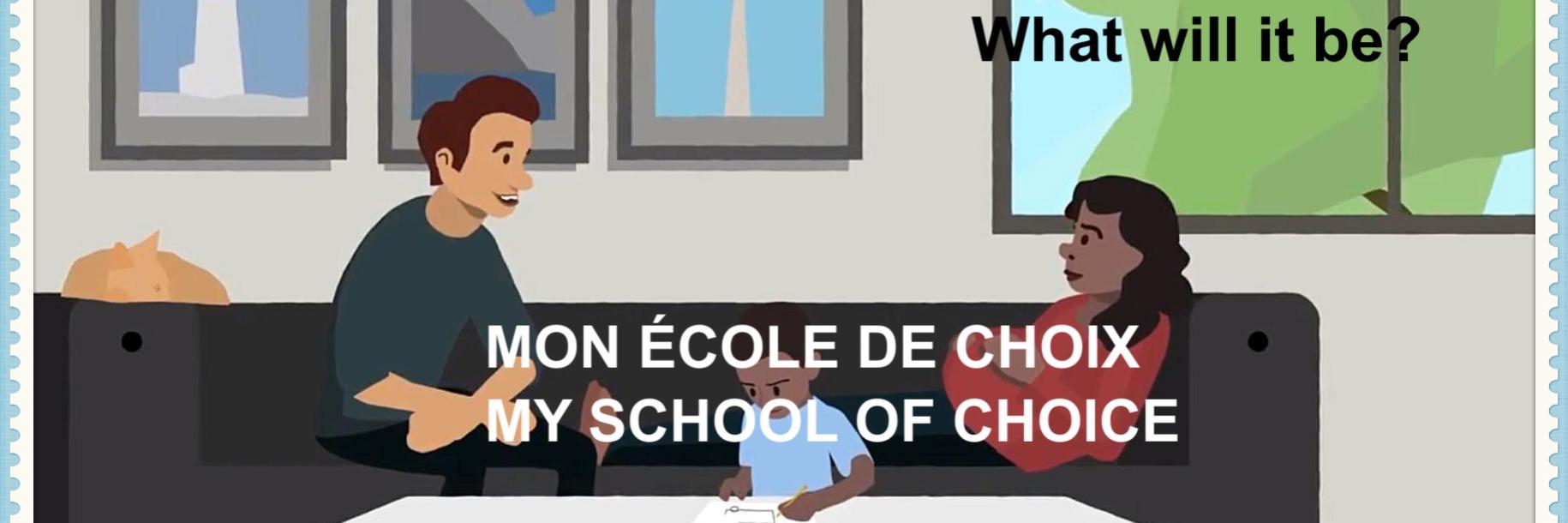 Mon école de choix banner