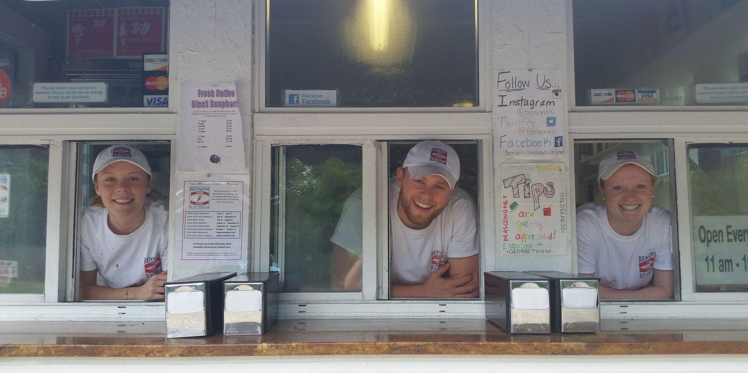 Benson's Ice Cream banner