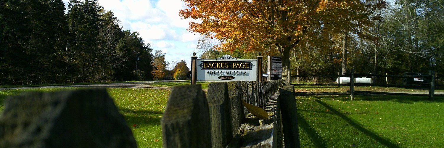 Backus-Page House Museum banner