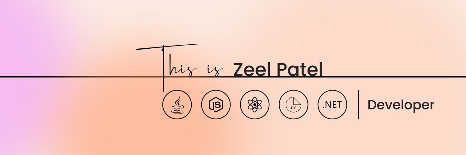 zeeldpatel's profile banner image