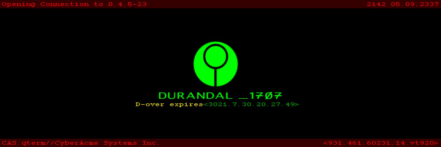 Durandel's profile banner image