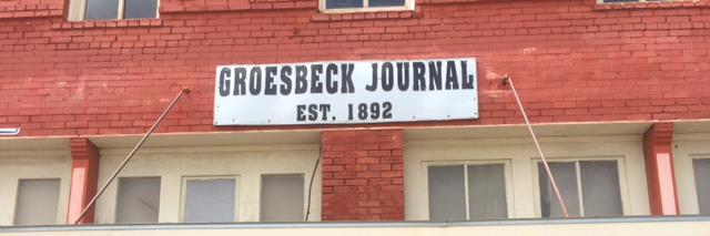 Groesbeck Journal banner