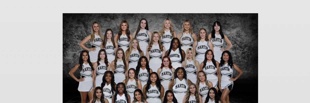Martin High Cheer banner