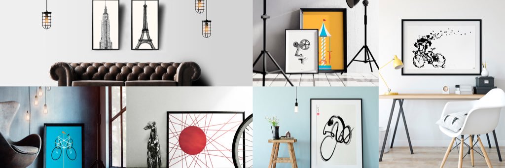 100copies Bicycle Art banner