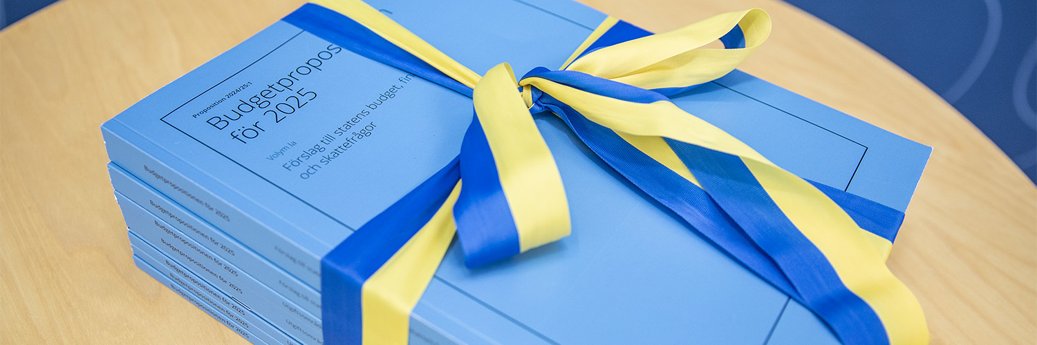 Finansdepartementet's banner