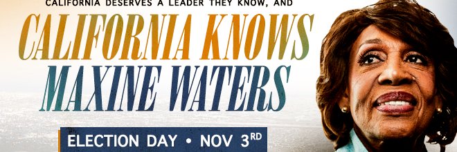 Maxine Waters banner