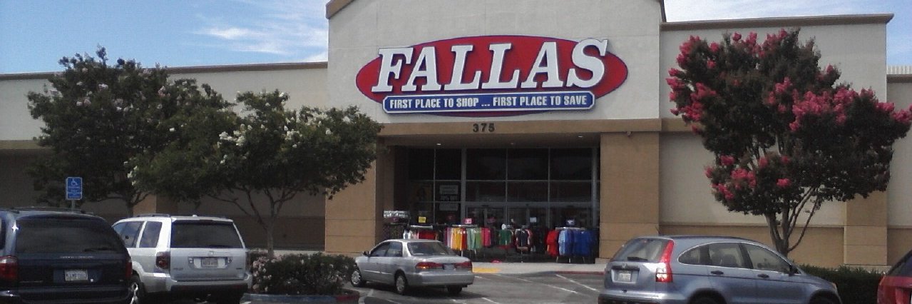 Fallas Stores banner