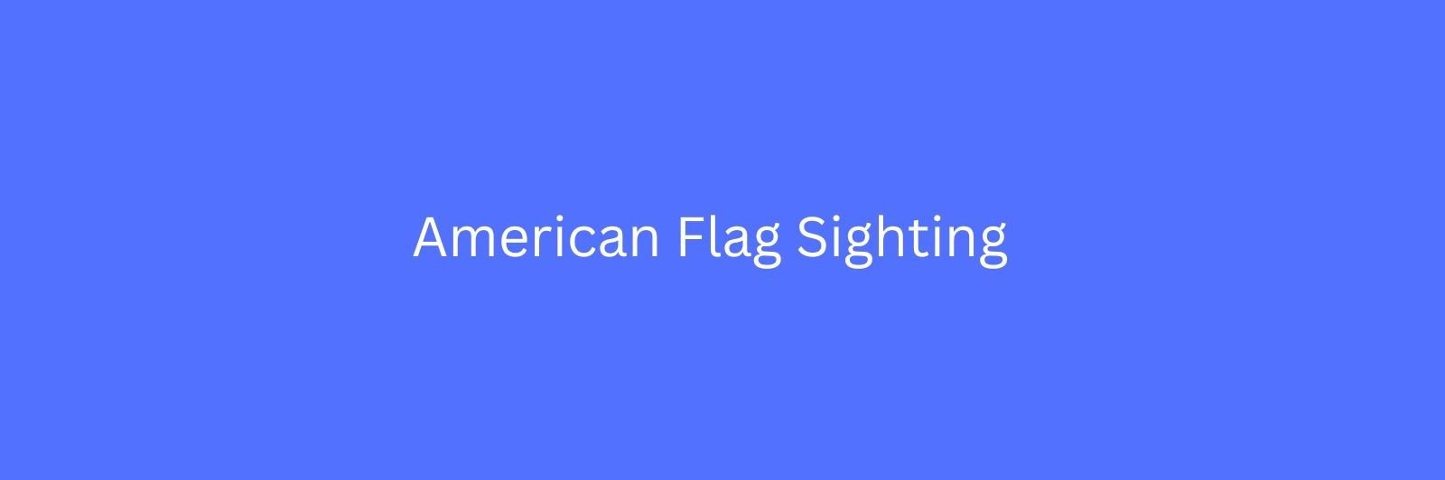 FlagSighting's profile banner image