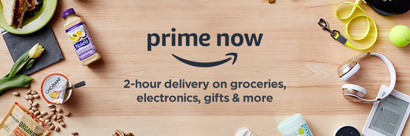 Amazon Prime Now banner