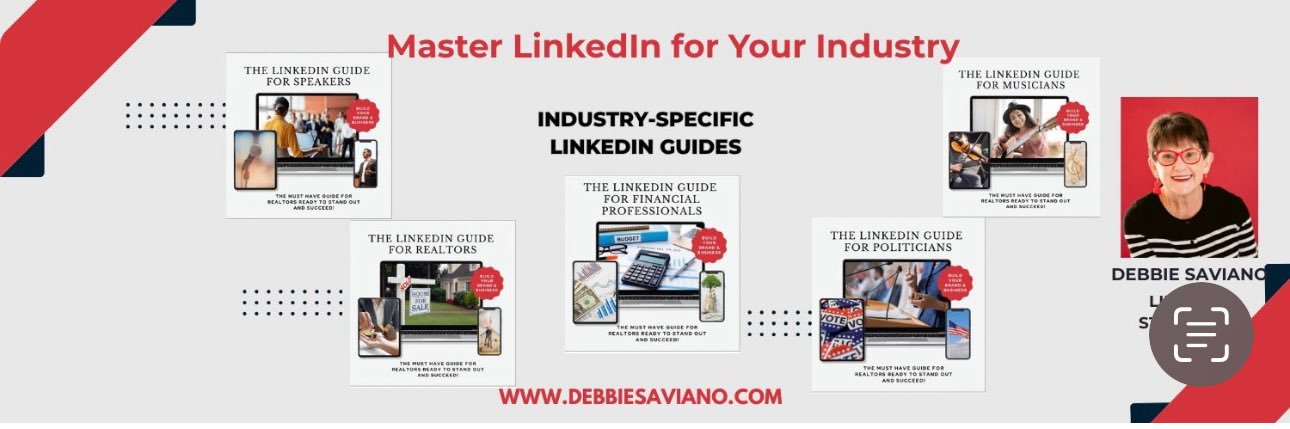 Debbie Saviano • Creator of LinkedIn Guides banner