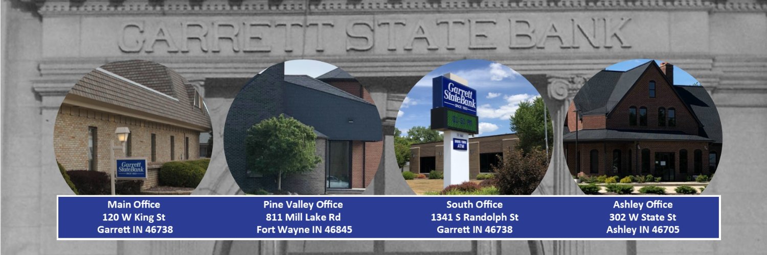 Garrett State Bank banner