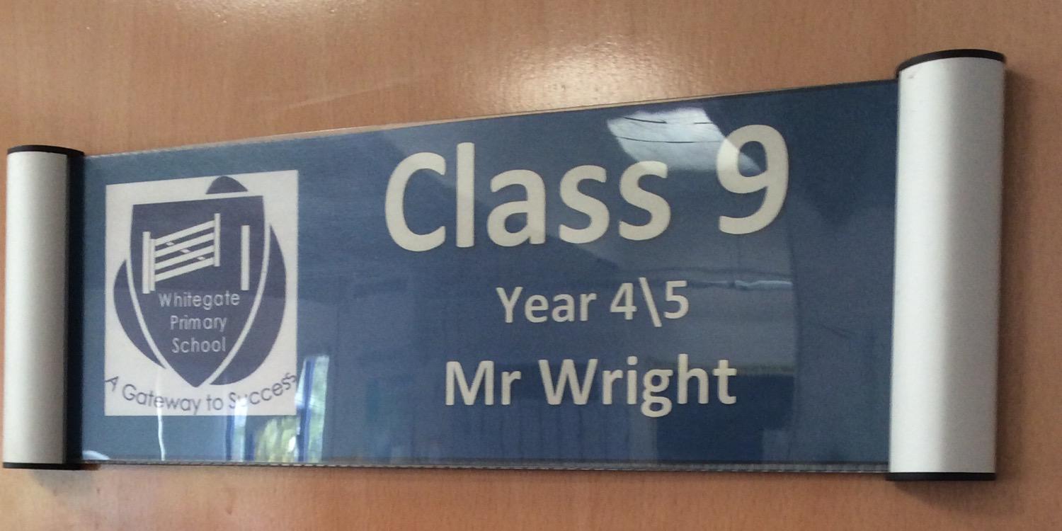 Mr Wright banner