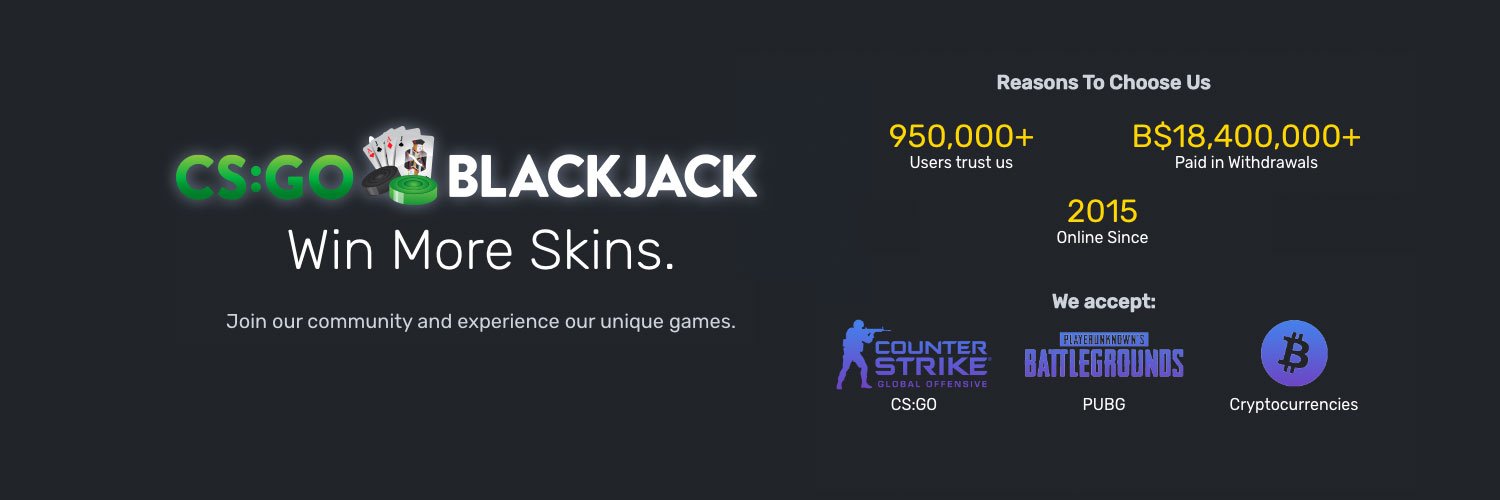 CS:GO Blackjack banner