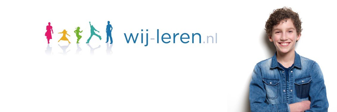 Wij leren banner