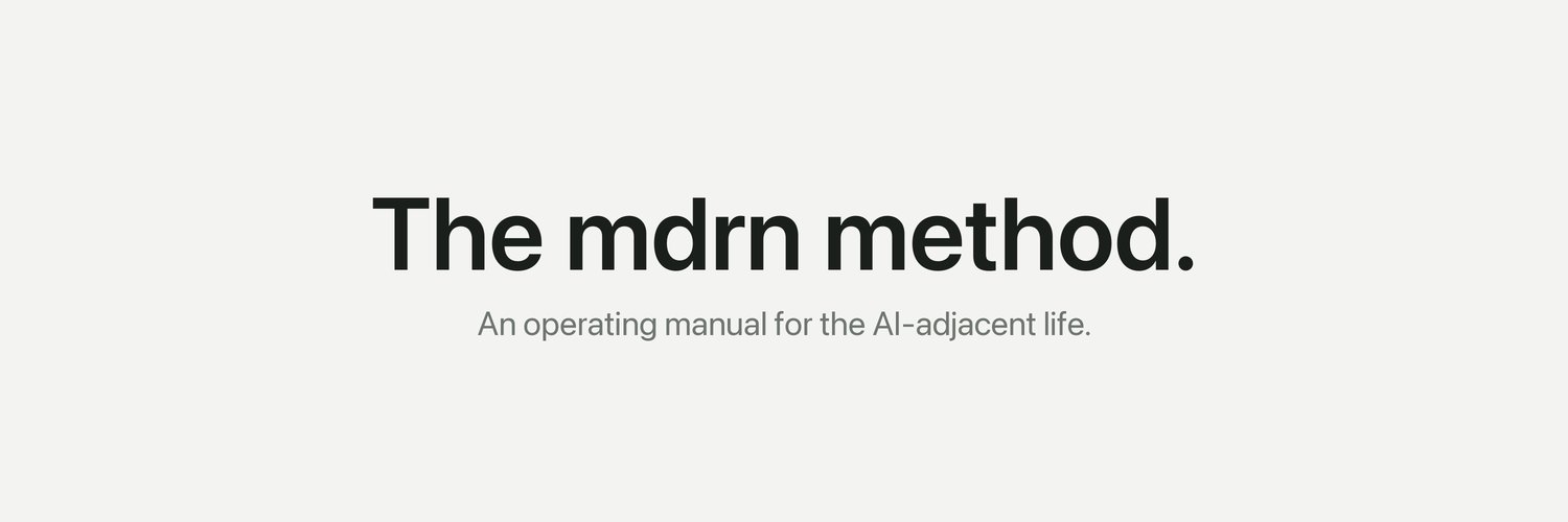 mdrnmethod's profile banner image