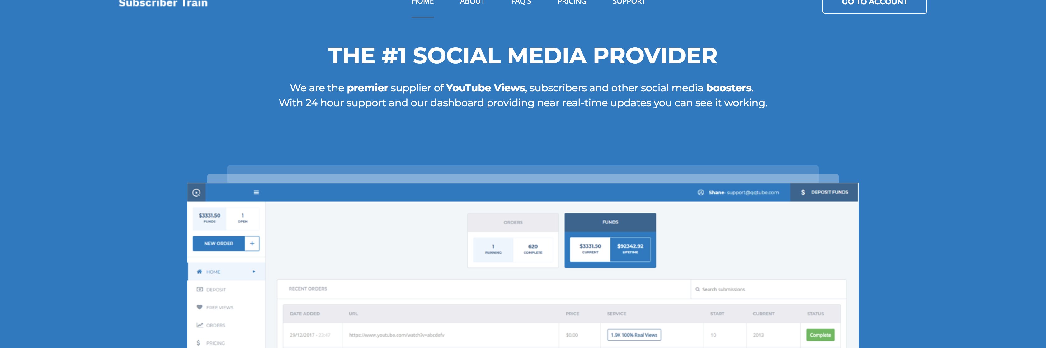 SubscriberTrain.com banner