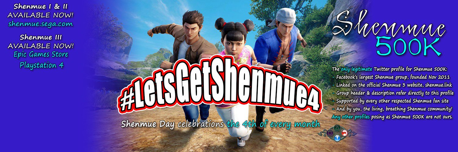 Shenmue 500K banner