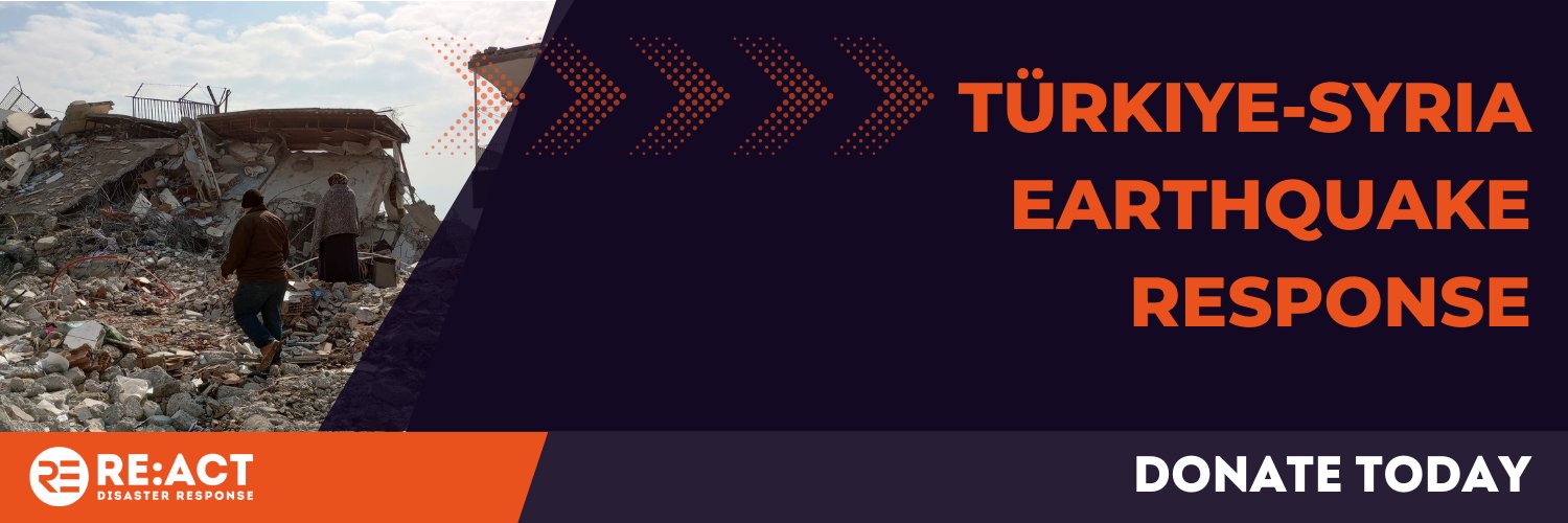 RE:ACT Disaster Response banner