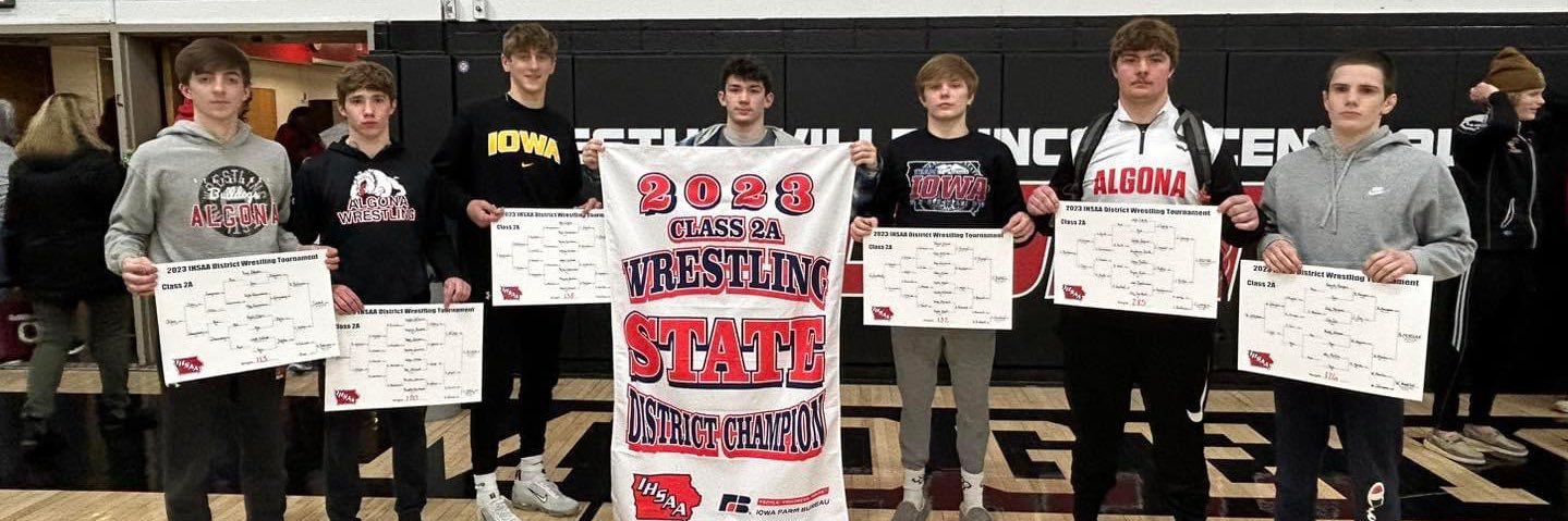 Algona Wrestling banner