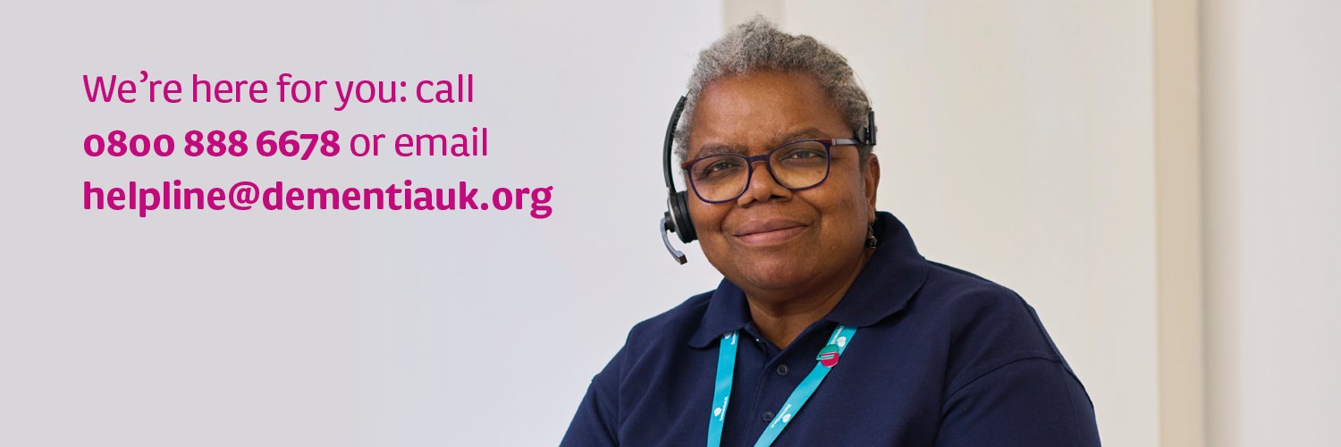Dementia UK's banner