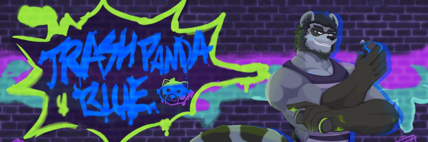 TrashPanda Blue banner