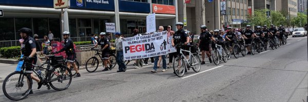 Pegida Canada banner