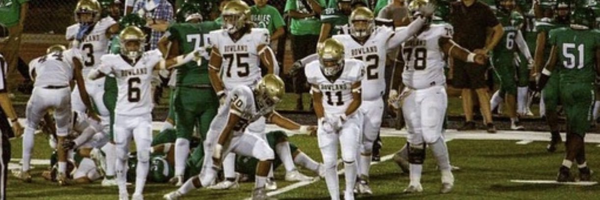 Rowland Football banner