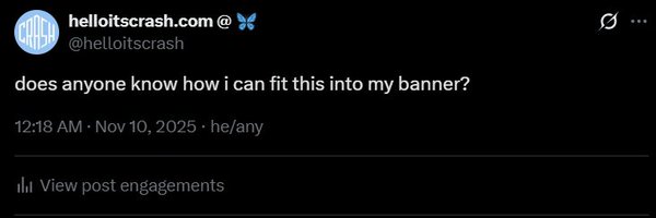 helloitscrash Profile Banner