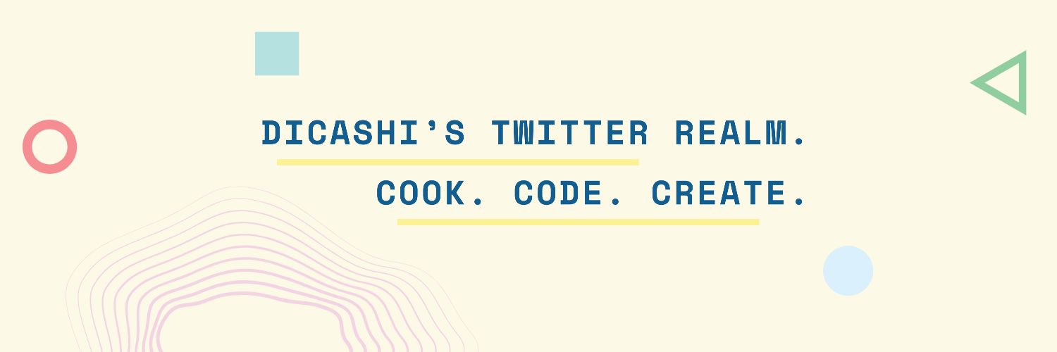 dicashi's profile banner image