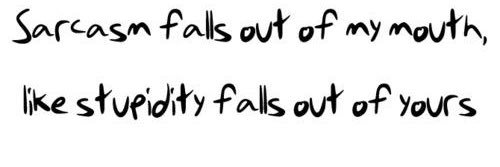 Sarcasm banner