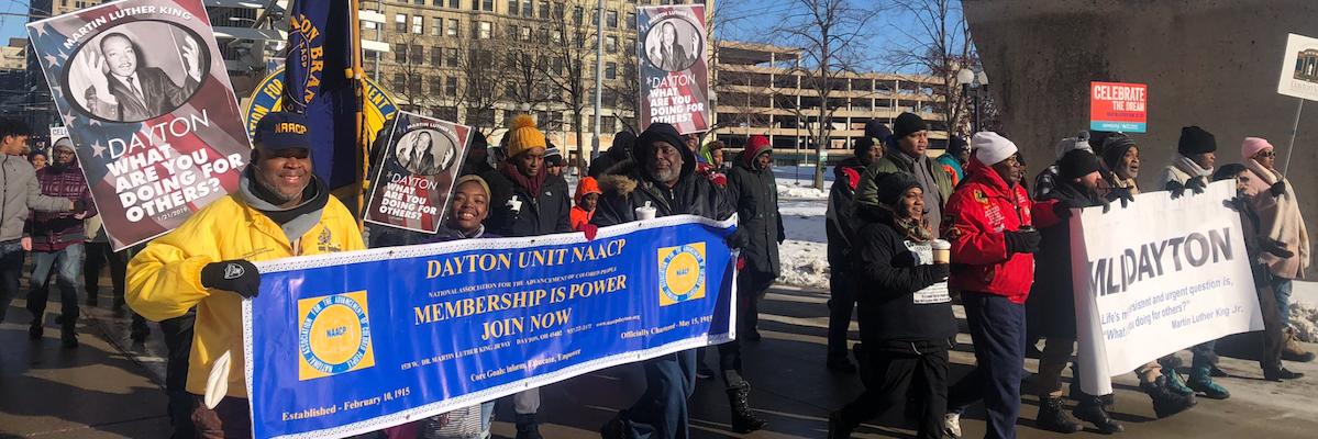 Dayton Unit NAACP banner