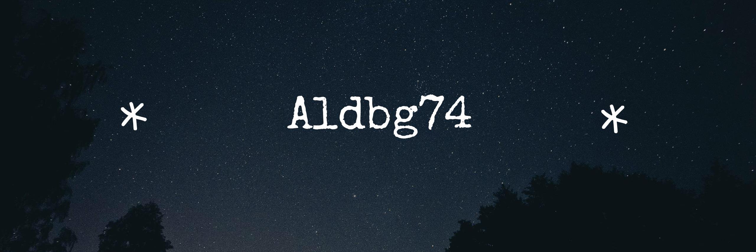 Aldbg74's profile banner image