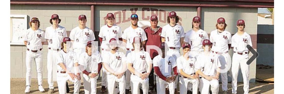 Holy Cross Baseball banner