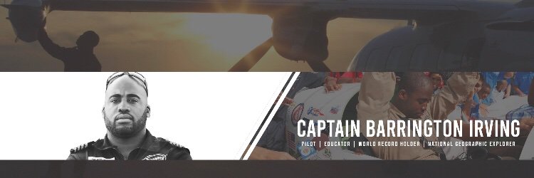 Barrington Irving banner
