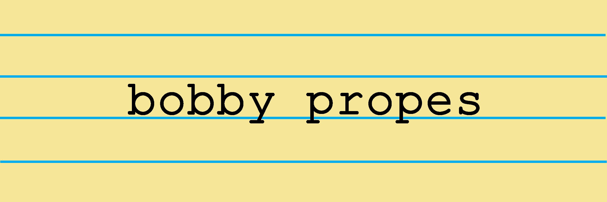 bobbypropes's profile banner image