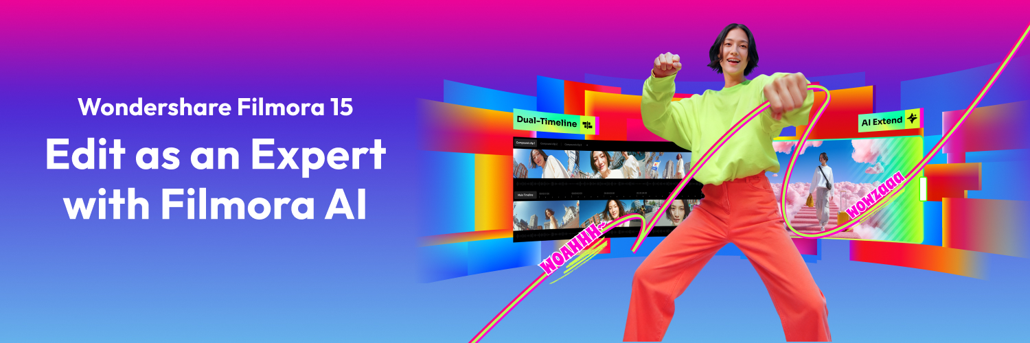 Wondershare Filmora Video Editor banner