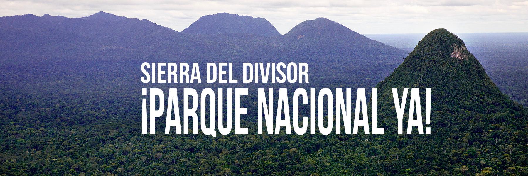 Sierra del Divisor banner