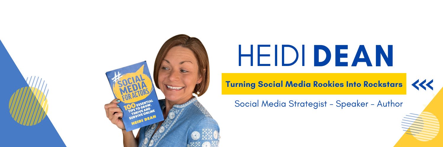 Heidi Dean - Social Media for Actors banner