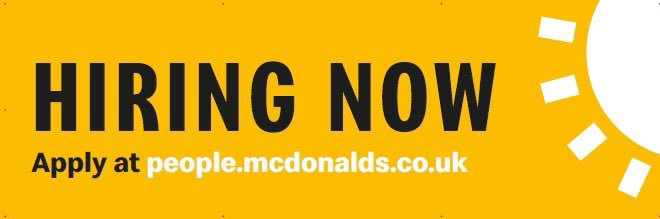 McDonald's Blackpool banner