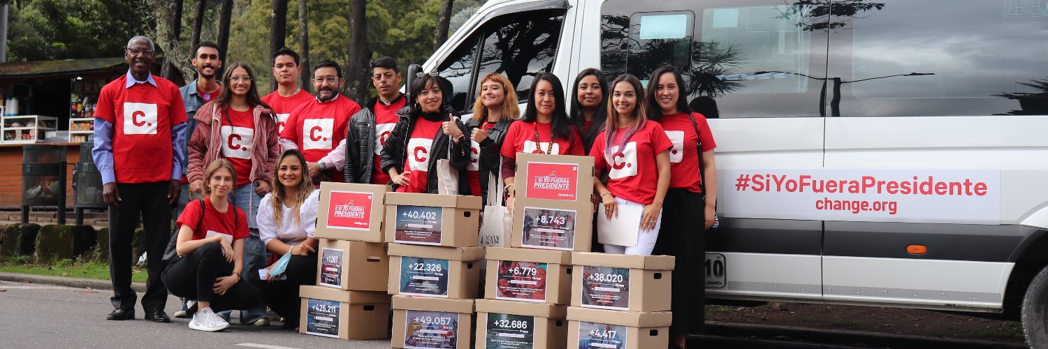 Change.org Colombia banner