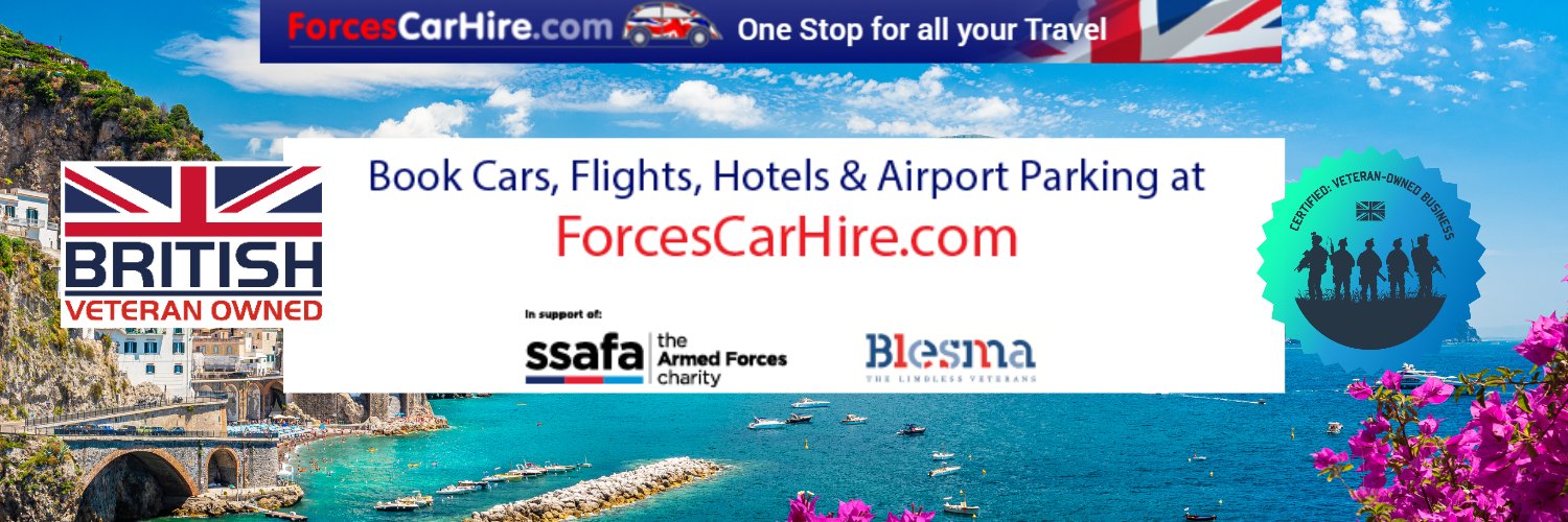 Forces Car Hire 🇬🇧 🚘 ✈️ 🛏️ 🅿️'s banner