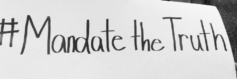 Mandate The Truth banner