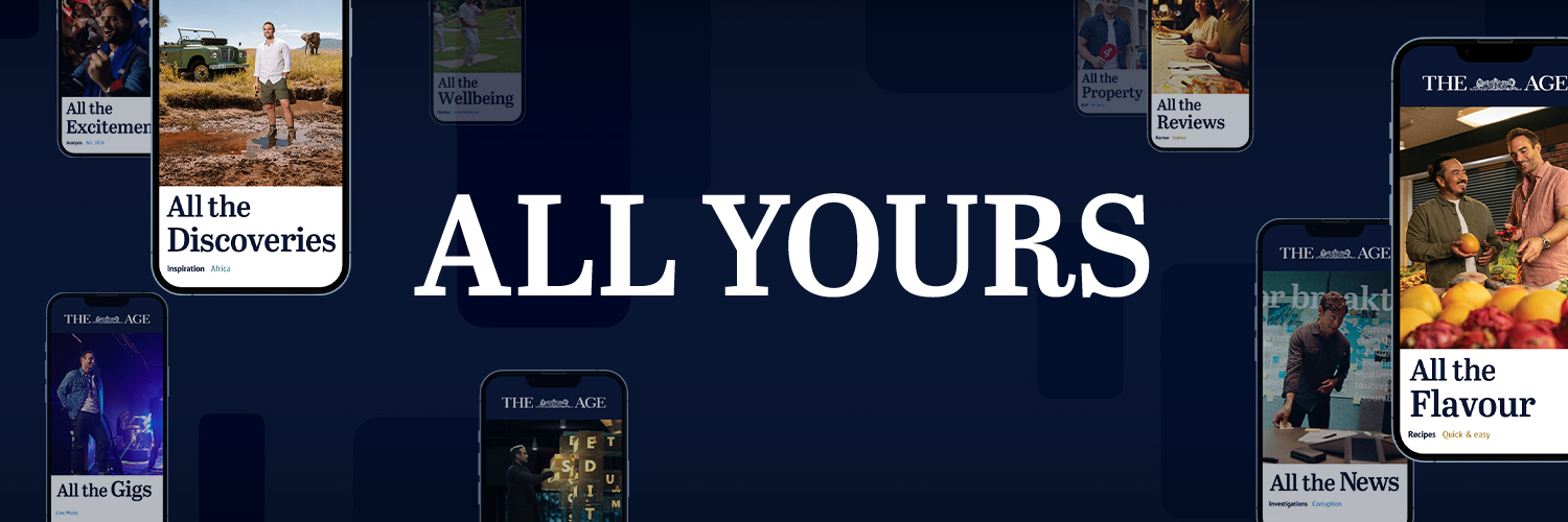 The Age's banner